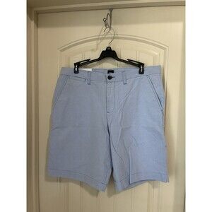 GAP Flat Front  Chino Shorts  Blue 9" Shorts Sz 33  New